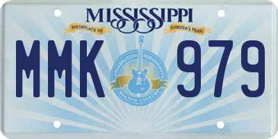 MS license plate MMK979