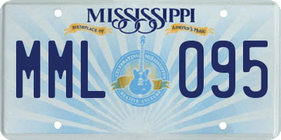 MS license plate MML095