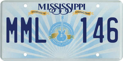 MS license plate MML146