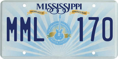 MS license plate MML170