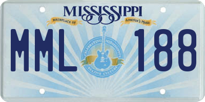 MS license plate MML188
