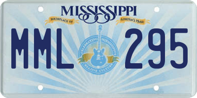 MS license plate MML295
