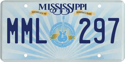 MS license plate MML297