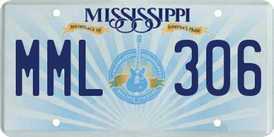 MS license plate MML306