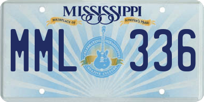MS license plate MML336
