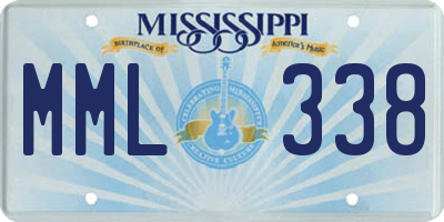 MS license plate MML338