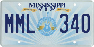 MS license plate MML340