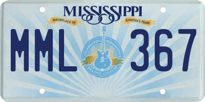 MS license plate MML367
