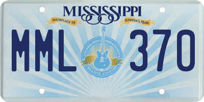 MS license plate MML370