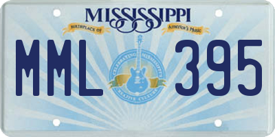 MS license plate MML395