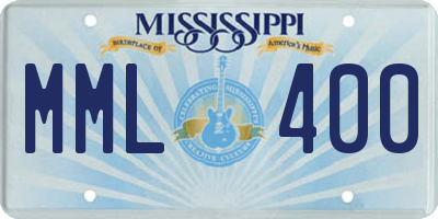 MS license plate MML400