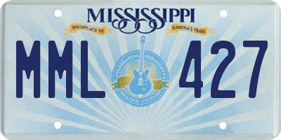 MS license plate MML427