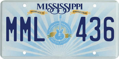 MS license plate MML436