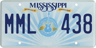 MS license plate MML438