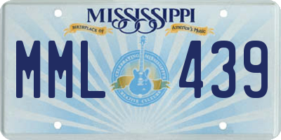 MS license plate MML439