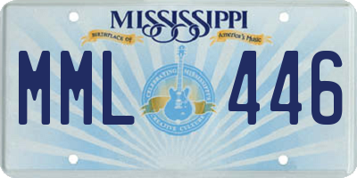 MS license plate MML446