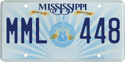 MS license plate MML448
