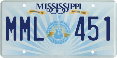 MS license plate MML451