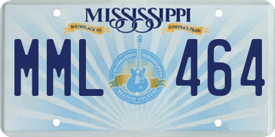MS license plate MML464