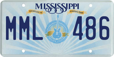 MS license plate MML486