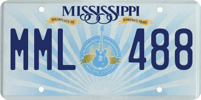 MS license plate MML488