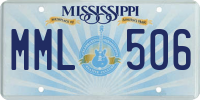MS license plate MML506