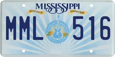 MS license plate MML516
