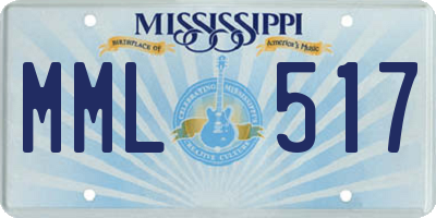 MS license plate MML517