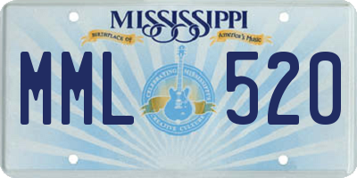 MS license plate MML520