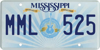 MS license plate MML525