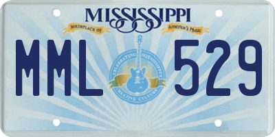 MS license plate MML529