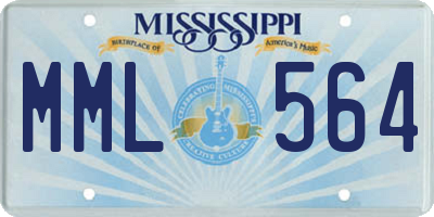 MS license plate MML564