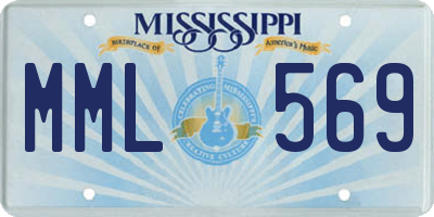 MS license plate MML569
