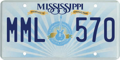 MS license plate MML570
