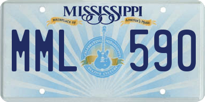 MS license plate MML590