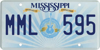 MS license plate MML595