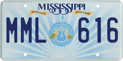 MS license plate MML616