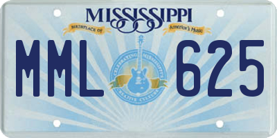 MS license plate MML625