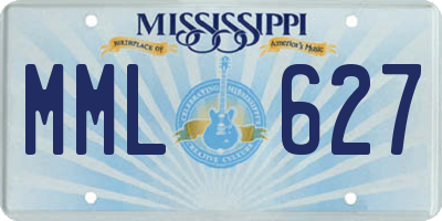 MS license plate MML627