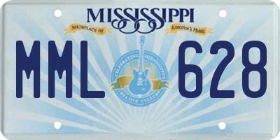 MS license plate MML628