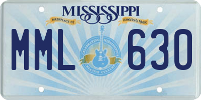 MS license plate MML630