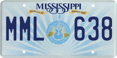 MS license plate MML638