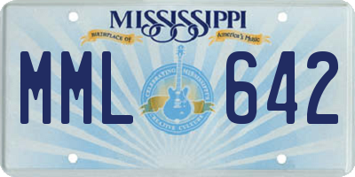 MS license plate MML642
