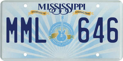 MS license plate MML646