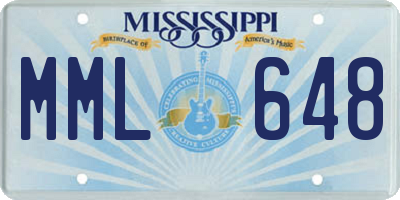 MS license plate MML648