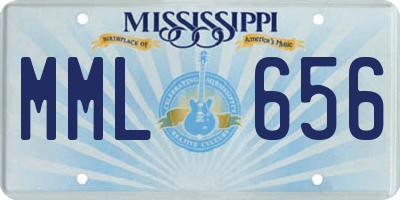 MS license plate MML656