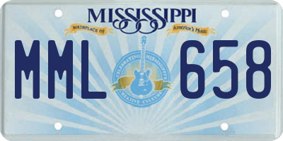 MS license plate MML658