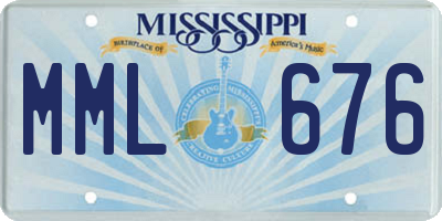 MS license plate MML676