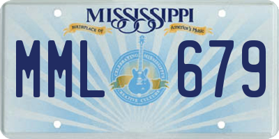 MS license plate MML679