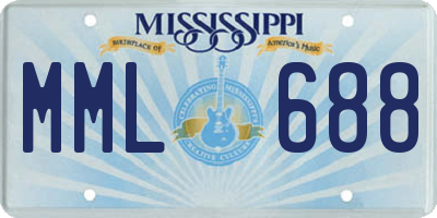 MS license plate MML688